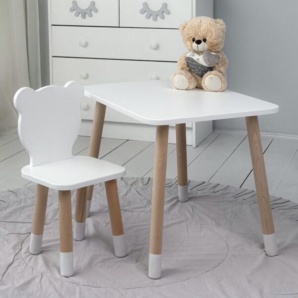 Kinderstuhl Teddybär aus Holz ideale Möbel für ein Kinderzimmer – Bild 11