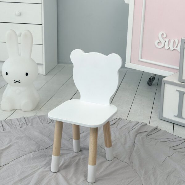 Kinderstuhl Teddybär aus Holz ideale Möbel für ein Kinderzimmer – Bild 2