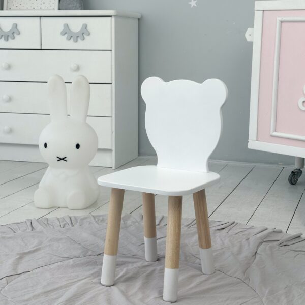Kinderstuhl Teddybär aus Holz ideale Möbel für ein Kinderzimmer – Bild 3