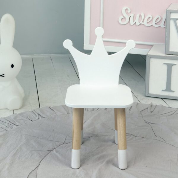 Kinderstuhl Holzstuhl für Kinderzimmer und Spiel – Bild 2
