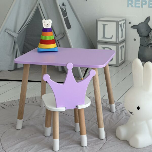 Kinderstuhl Holzstuhl für Kinderzimmer und Spiel – Bild 8