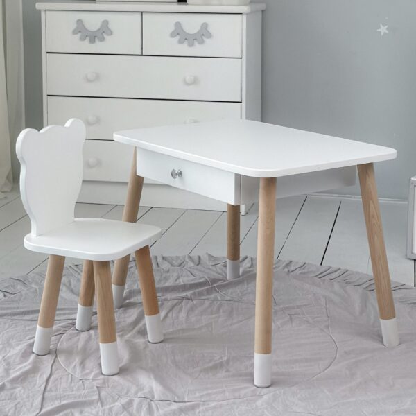 Kinderstuhl Teddybär aus Holz ideale Möbel für ein Kinderzimmer – Bild 9