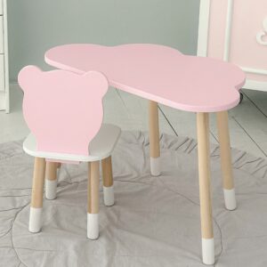 Kindertisch und rosa Kinderstuhl – Möbel-Set als Geschenk für Kleinkinder